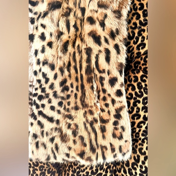 Nwt* Adrienne Landau Fur leopard print Vest - Picture 3 of 7